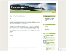 Tablet Screenshot of europeanwaters.wordpress.com