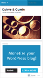 Mobile Screenshot of cuivreetcuminpetitefa.wordpress.com
