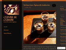 Tablet Screenshot of cuivreetcuminpetitefa.wordpress.com