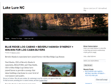 Tablet Screenshot of discoverlakelure.wordpress.com