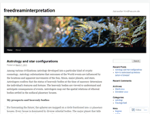Tablet Screenshot of freedreaminterpretation.wordpress.com