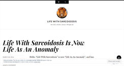 Desktop Screenshot of lifewithsarcoidosis.wordpress.com