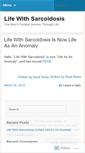 Mobile Screenshot of lifewithsarcoidosis.wordpress.com