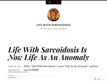 Tablet Screenshot of lifewithsarcoidosis.wordpress.com