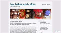 Desktop Screenshot of bexbakesandcakes.wordpress.com
