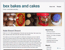 Tablet Screenshot of bexbakesandcakes.wordpress.com