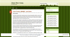 Desktop Screenshot of janedoe225.wordpress.com