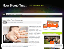 Tablet Screenshot of nowbrandthis.wordpress.com
