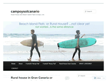Tablet Screenshot of campoysolcanario.wordpress.com