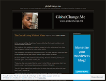 Tablet Screenshot of globalchangeme.wordpress.com