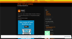 Desktop Screenshot of fuzzyglove.wordpress.com