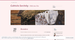 Desktop Screenshot of gabrieladsavitsky.wordpress.com