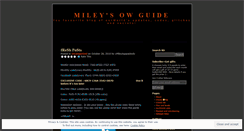 Desktop Screenshot of mileysowguide.wordpress.com