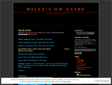 Tablet Screenshot of mileysowguide.wordpress.com