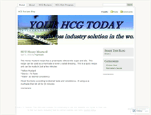 Tablet Screenshot of hcgrecipes.wordpress.com