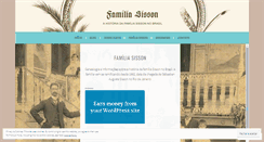 Desktop Screenshot of familiasisson.wordpress.com