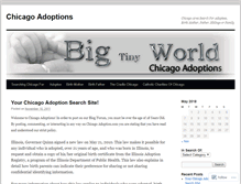 Tablet Screenshot of chicagoadoptions.wordpress.com