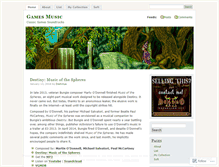 Tablet Screenshot of gamemusic.wordpress.com