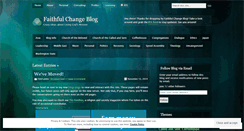 Desktop Screenshot of faithfulchange.wordpress.com