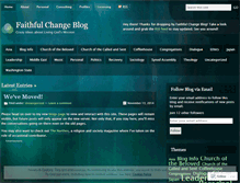 Tablet Screenshot of faithfulchange.wordpress.com