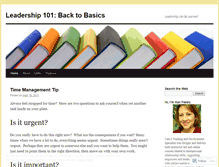 Tablet Screenshot of leadershipbasics101.wordpress.com