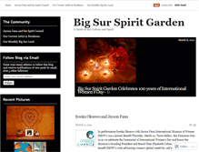 Tablet Screenshot of bigsurspiritgarden.wordpress.com