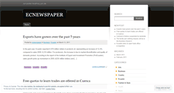 Desktop Screenshot of ecnewspaper.wordpress.com