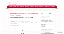 Desktop Screenshot of gruasytransportes.wordpress.com
