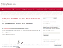 Tablet Screenshot of gruasytransportes.wordpress.com