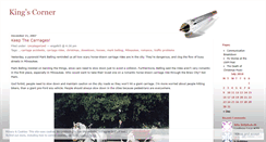 Desktop Screenshot of kingscorner.wordpress.com