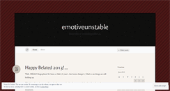 Desktop Screenshot of emotiveunstable.wordpress.com