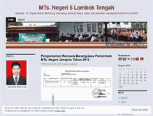 Tablet Screenshot of mtsnjanapria.wordpress.com