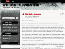 Tablet Screenshot of nextlevelfitness916.wordpress.com