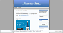 Desktop Screenshot of homosemiotikus.wordpress.com