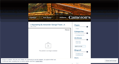 Desktop Screenshot of cameronsfineart.wordpress.com