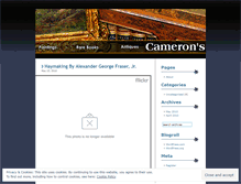 Tablet Screenshot of cameronsfineart.wordpress.com