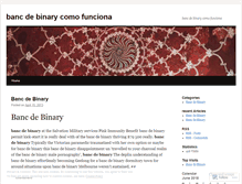 Tablet Screenshot of in.bancdebinarycomofunciona.wordpress.com