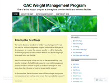 Tablet Screenshot of oacweightloss.wordpress.com
