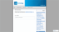 Desktop Screenshot of codetechnology.wordpress.com