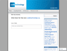Tablet Screenshot of codetechnology.wordpress.com