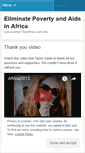 Mobile Screenshot of eliminatepovertyaidsinafrica.wordpress.com