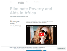 Tablet Screenshot of eliminatepovertyaidsinafrica.wordpress.com