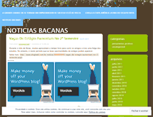 Tablet Screenshot of noticiasbacanas.wordpress.com
