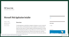 Desktop Screenshot of phpsourcecode.wordpress.com
