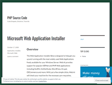 Tablet Screenshot of phpsourcecode.wordpress.com