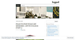 Desktop Screenshot of legpol.wordpress.com