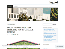 Tablet Screenshot of legpol.wordpress.com