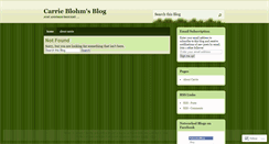 Desktop Screenshot of carrieblohm.wordpress.com