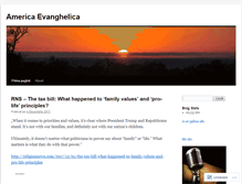 Tablet Screenshot of americaevanghelica.wordpress.com