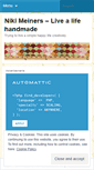 Mobile Screenshot of nikimeiners.wordpress.com